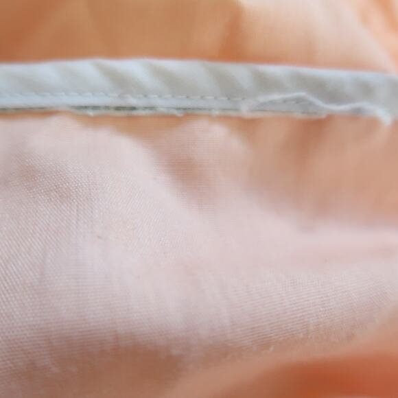 Vintage 60s peach orange sailor frilly midi dress S - Picture 5 of 5